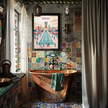 Tehran's Urban Vibes Poster