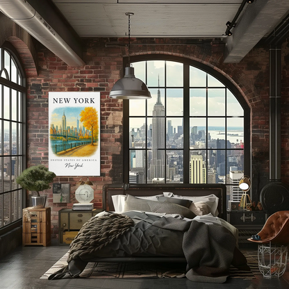 New York, New York Signature Series Vintage Travel Poster