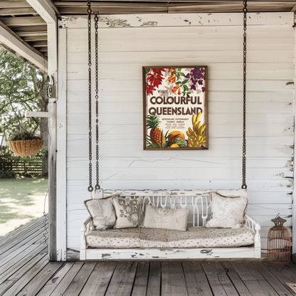 Visit Colourful Queensland Poster