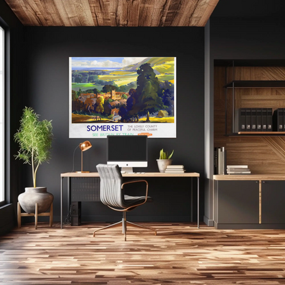 Somerset - The Lovely County of Peaceful Charm Poster
