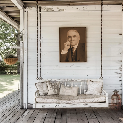 Warren Harding 29th President Sepia Photo