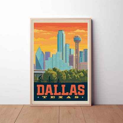 Dallas Texas Vintage Poster