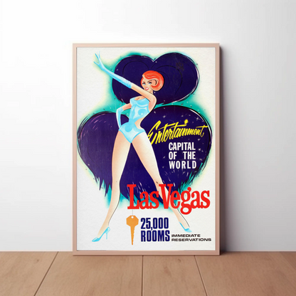 Las Vegas Entertainment Capital Vintage Poster