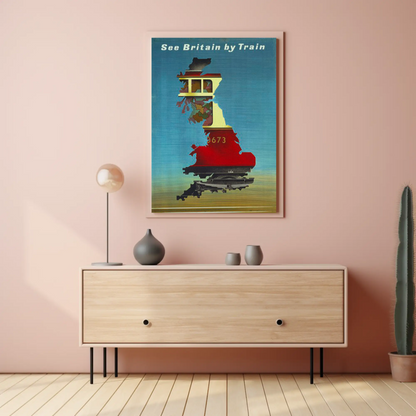 See Britain by Train - Vintage Travel Poster
