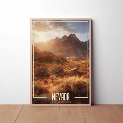 Nevada Vintage Poster