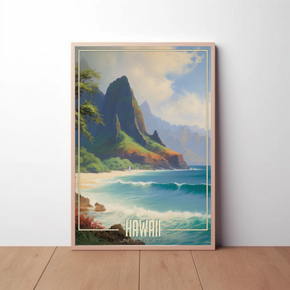 Hawaii Vintage Poster