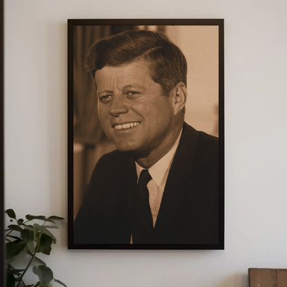 John F. Kennedy 35th President Sepia Photo