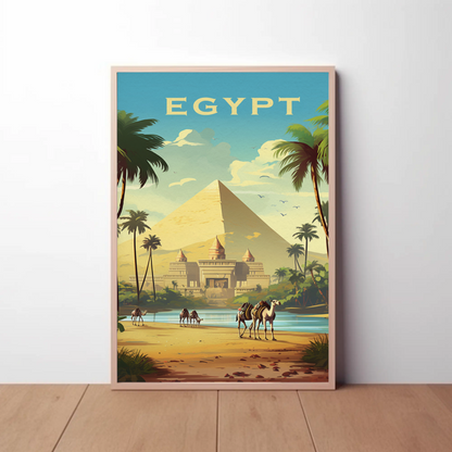 Egypt Vintage Travel Poster