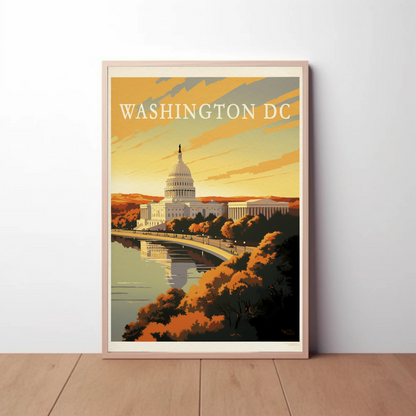 Washington Capitol Sunset Drive
