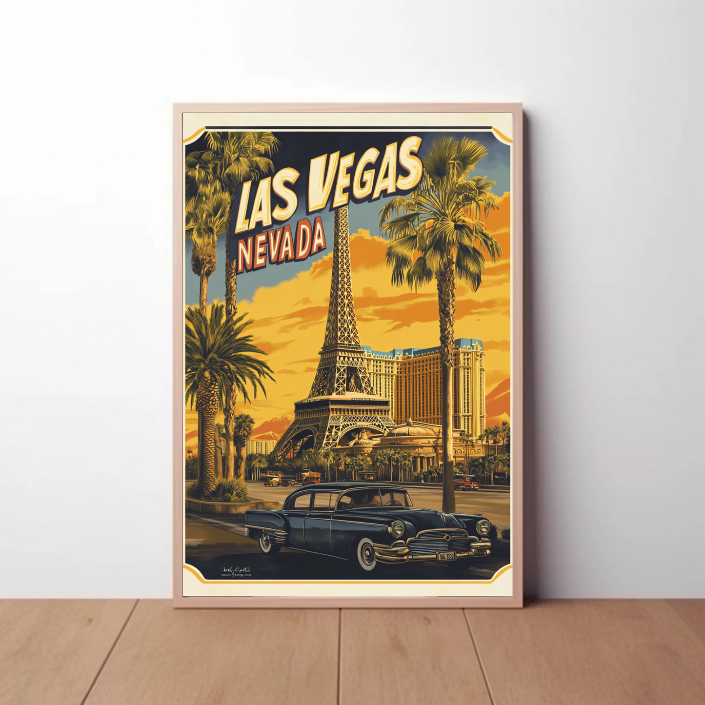 Las Vegas Retro Poster Vintage Style Poster