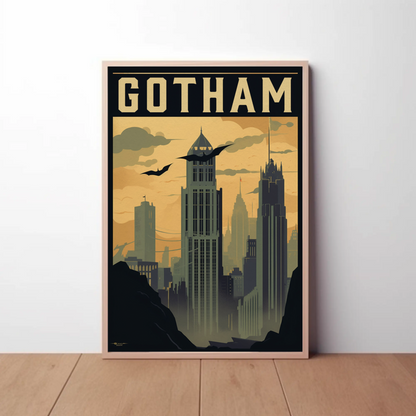 Gotham Vintage Travel Poster