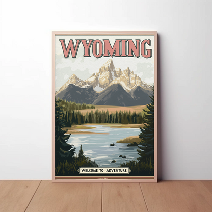 Wyoming Vintage Poster