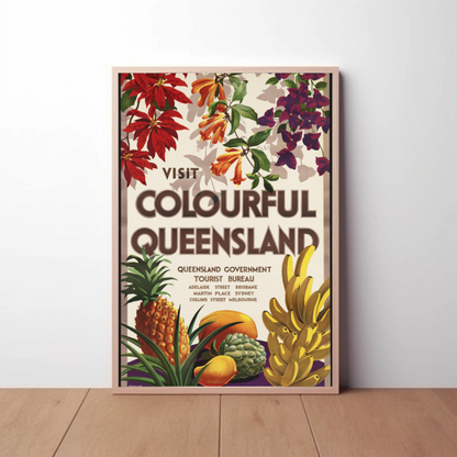 Visit Colourful Queensland Poster