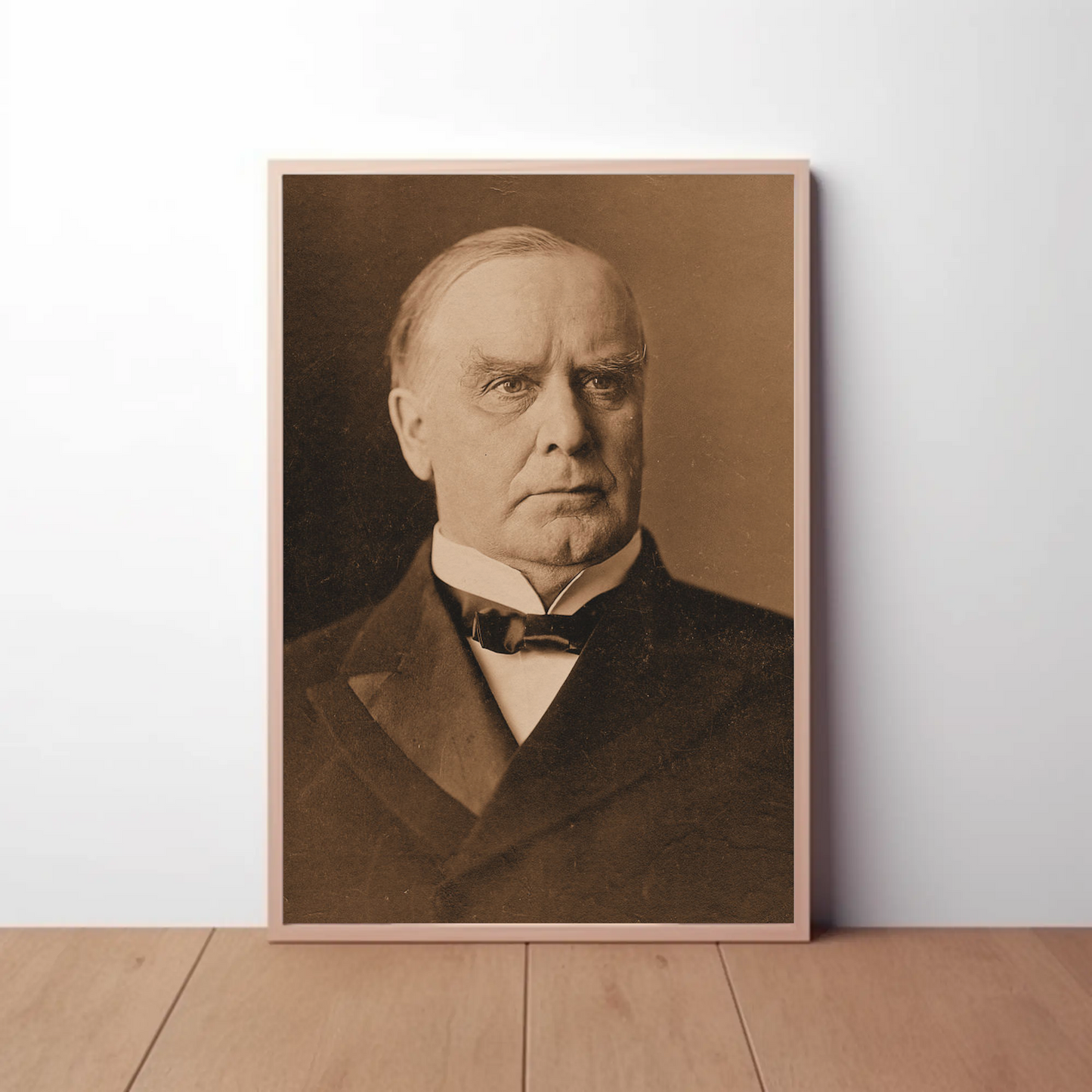 Wiliam McKinley 25th President Sepia Photo