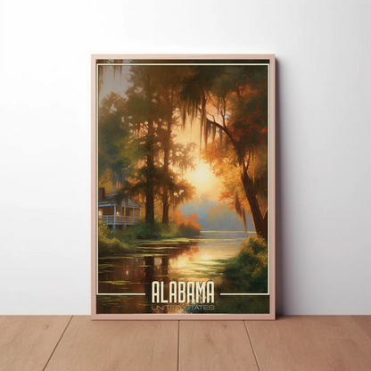 Alabama Vintage Poster