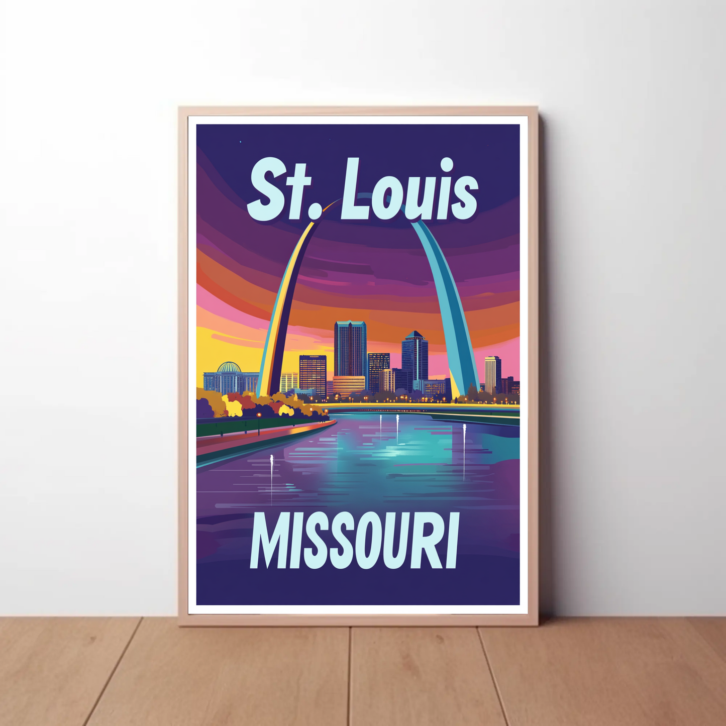 St. Louis, Missouri Vintage Travel Poster