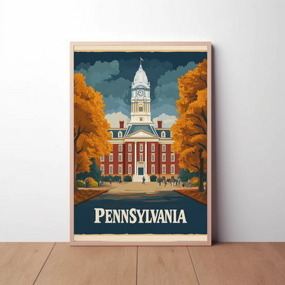 Pennsylvania Vintage Poster