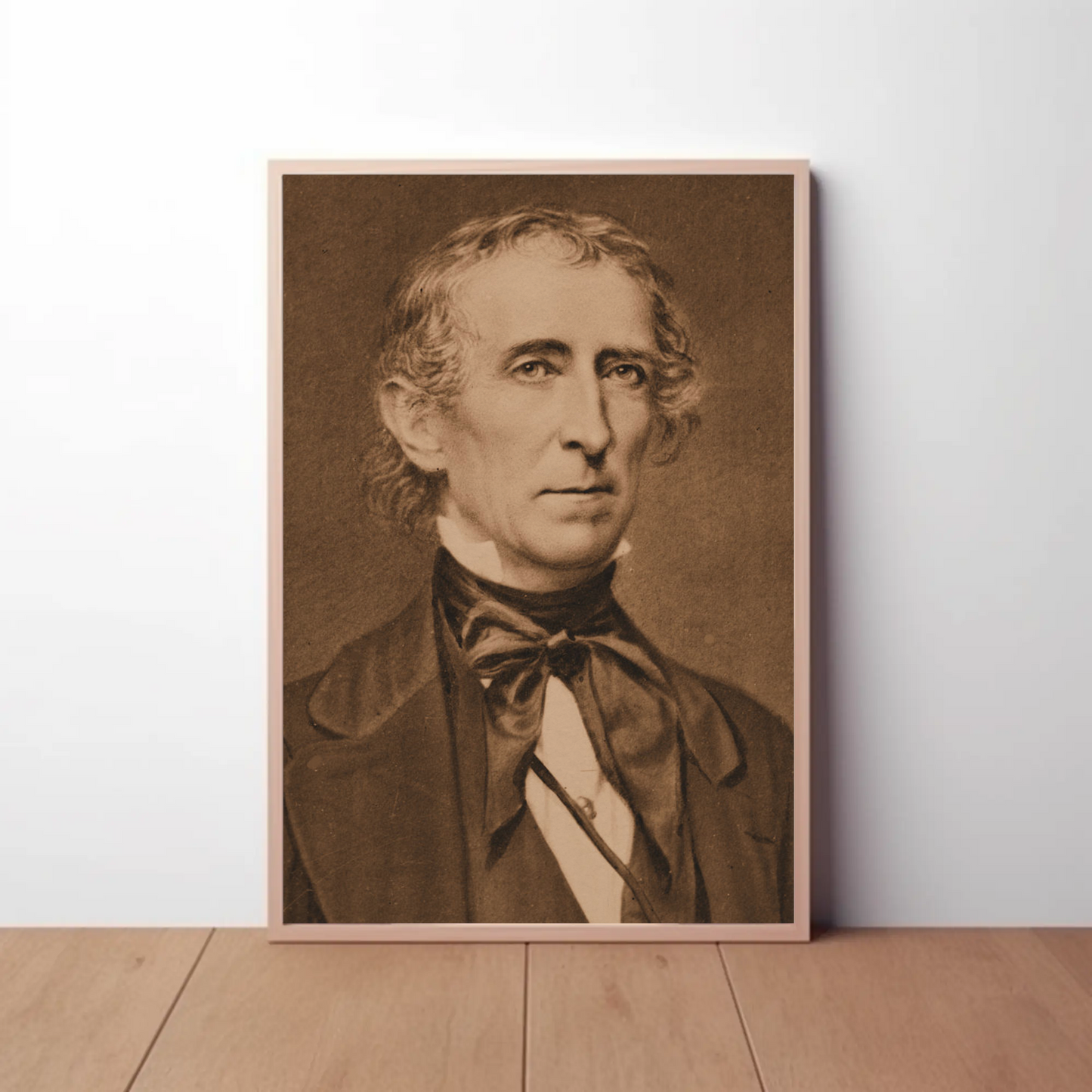 John Tyler 10th President Sepia Photo
