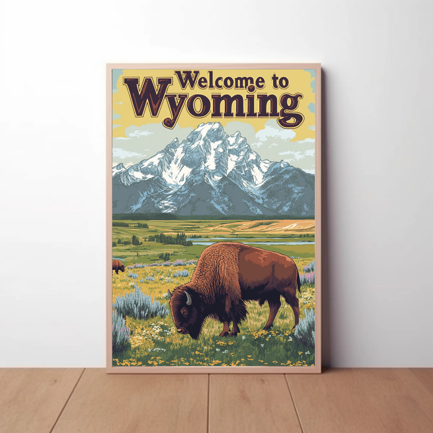 Welcome to Wyoming Vintage Poster