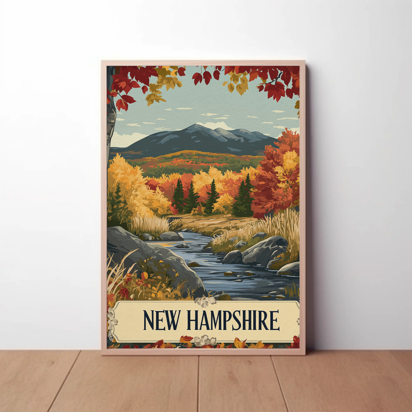 New Hampshire Vintage Poster