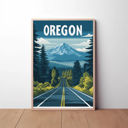 Oregon Vintage Poster
