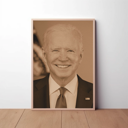 Joe Biden 46th President Sepia Photo
