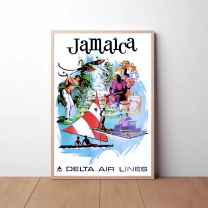 Jamaica Vintage Poster - Delta Air Lines