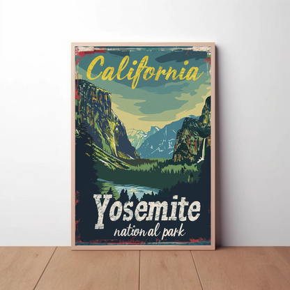 Vintage Poster California Yosemite