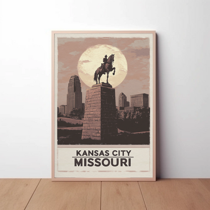 Kansas City Missouri Vintage Poster