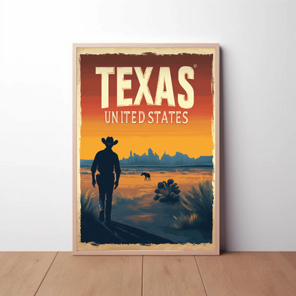 Texas Vintage Poster