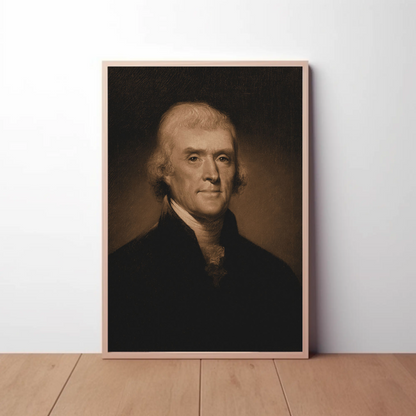 Thomas Jefferson 3rd President Sepia Photo