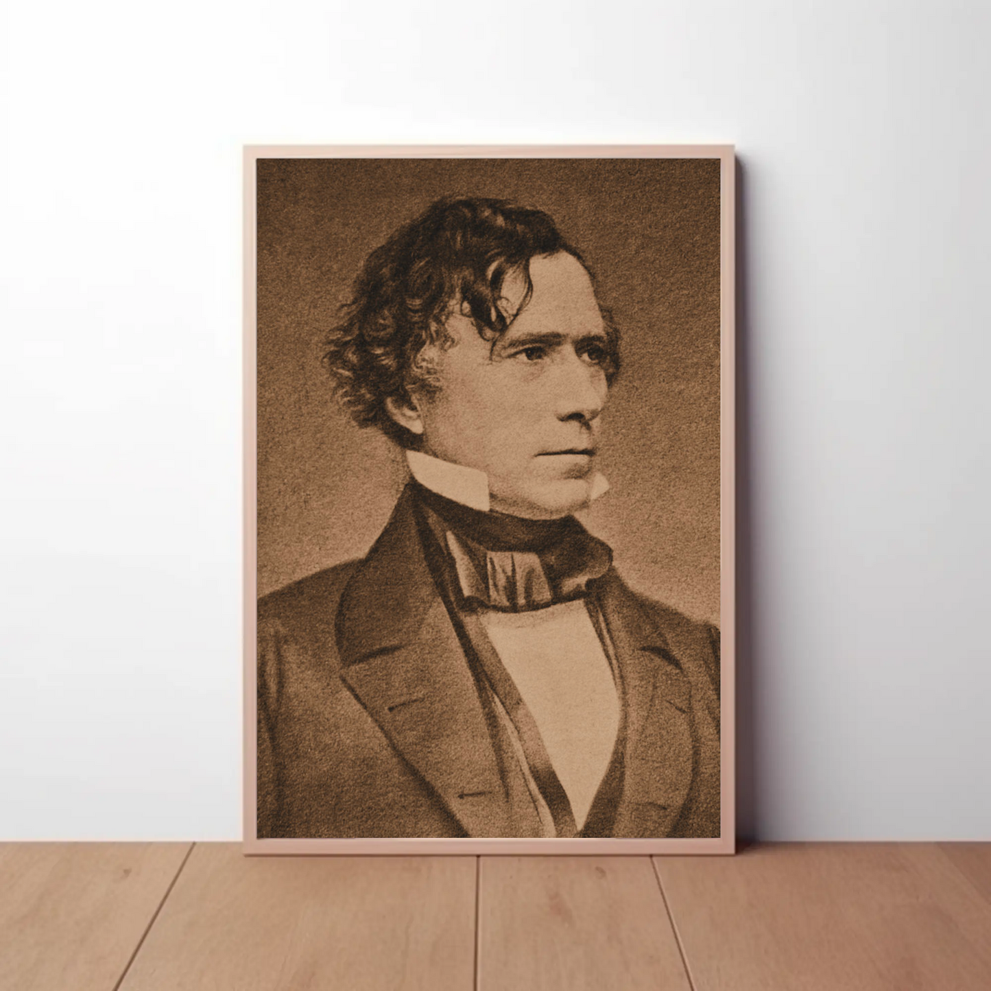 Franklin Pierce 14th President Sepia Photo