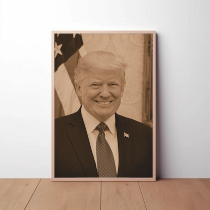 Donald Trump 45th President Sepia Photo