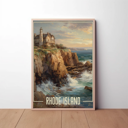 Vintage Poster - Rhode Island Newport United States