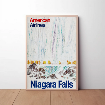 Niagara Falls American Airlines Tour Vintage Poster