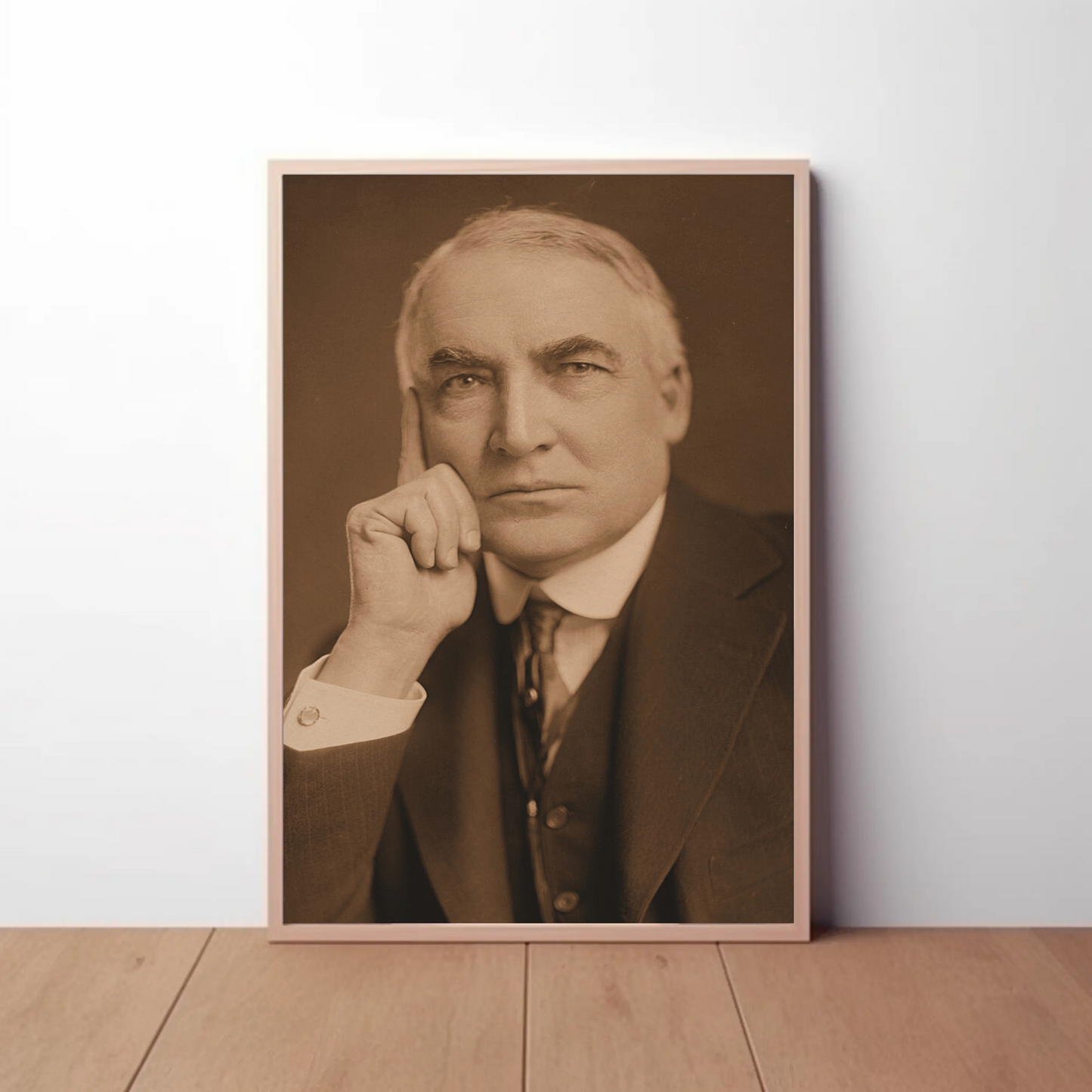 Warren Harding 29th President Sepia Photo