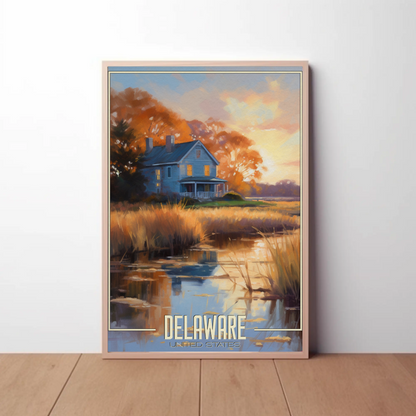Delaware Vintage Poster