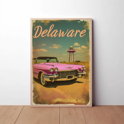 Delaware Vintage Poster