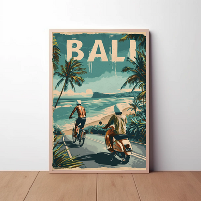Bali Vintage Poster