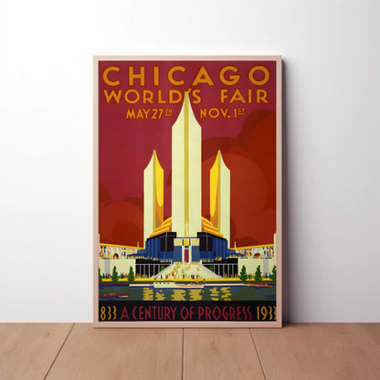 Chicago World's Fair Vintage Poster