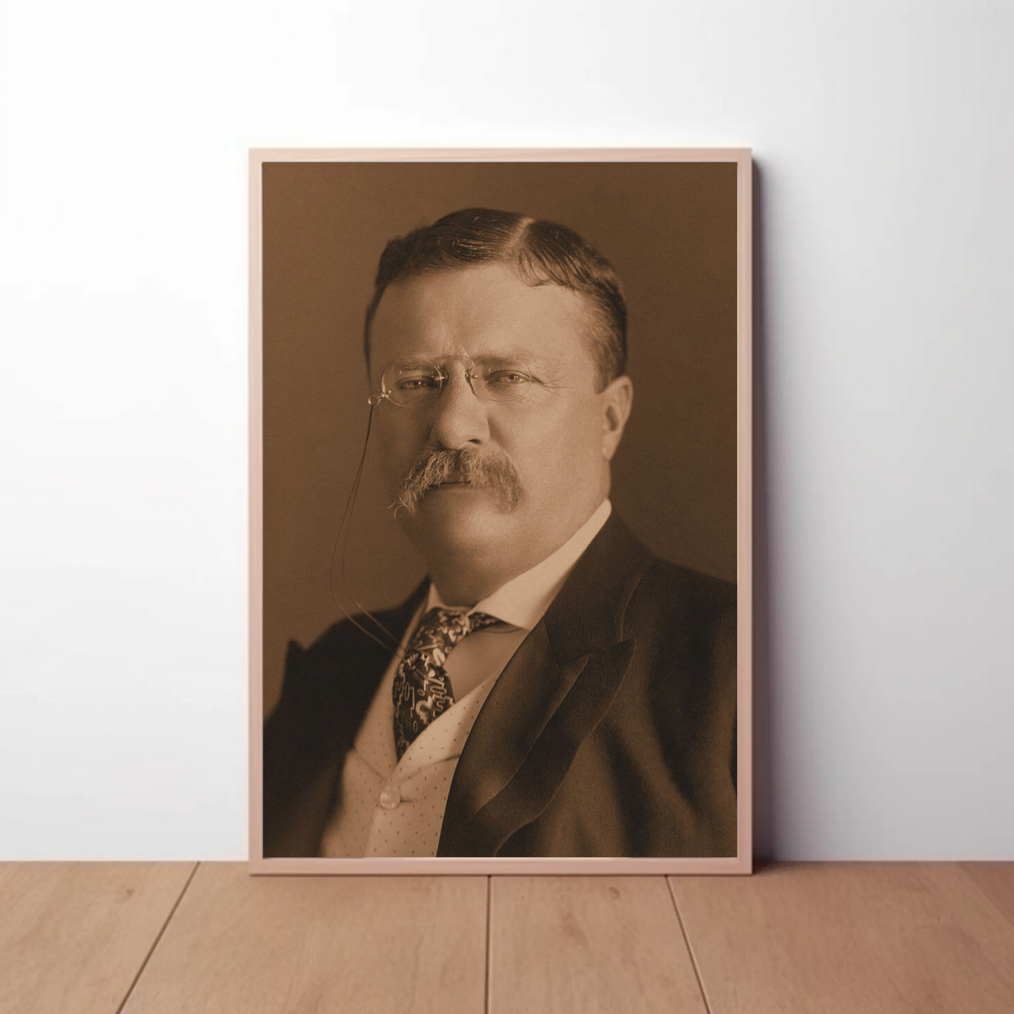 Theodore Roosevelt 26th President Sepia Photo