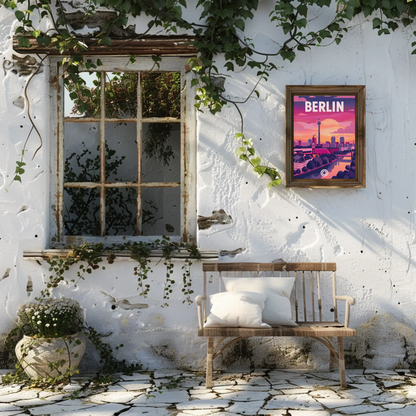 Berlin at Sunset Poster