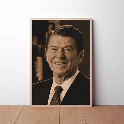 Ronald Reagan 40th President Sepia Photo