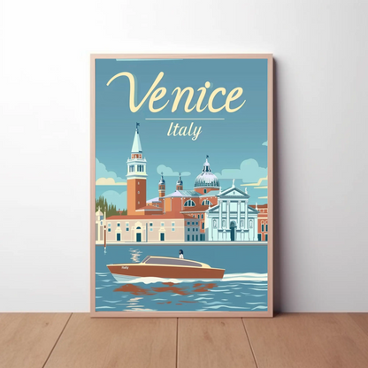 Venice, Italy Vintage Style Poster