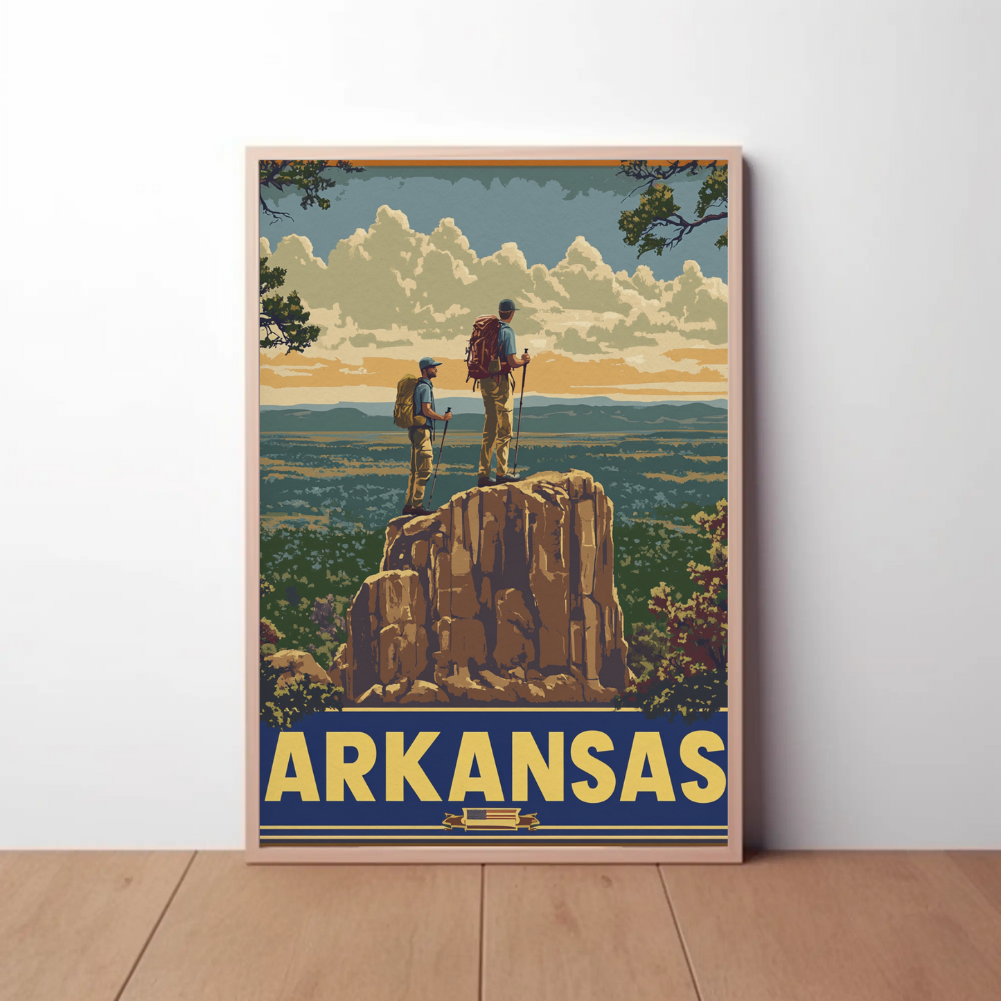 Vintage Poster Arkansas Hikers