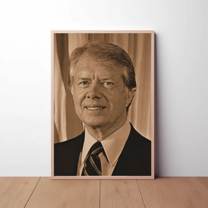 Jimmy Carter 39th President Sepia Photo