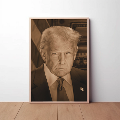 Donald Trump 47th President Sepia Photo