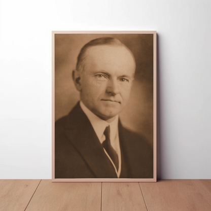 Calvin Coolidge 30th President Sepia Photo