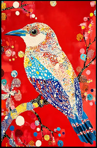 Vibrant Bird Wall Art Poster Decorative Print