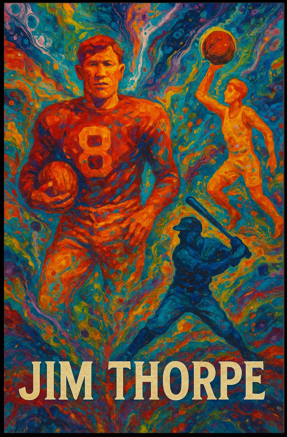 Jim Thorpe Athletic Legend Poster